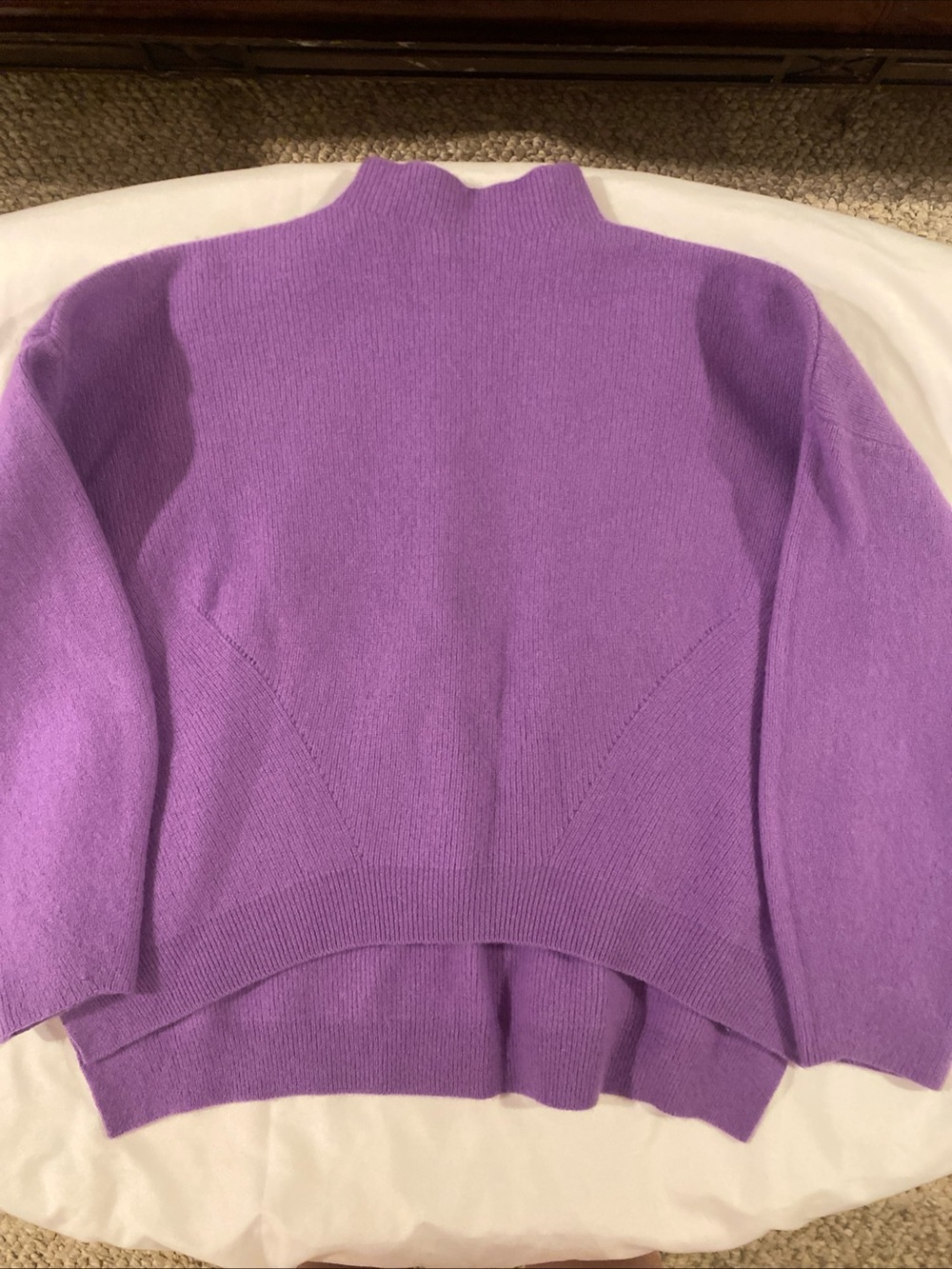 Armani Exchange Lilac Mock Neck Sweater